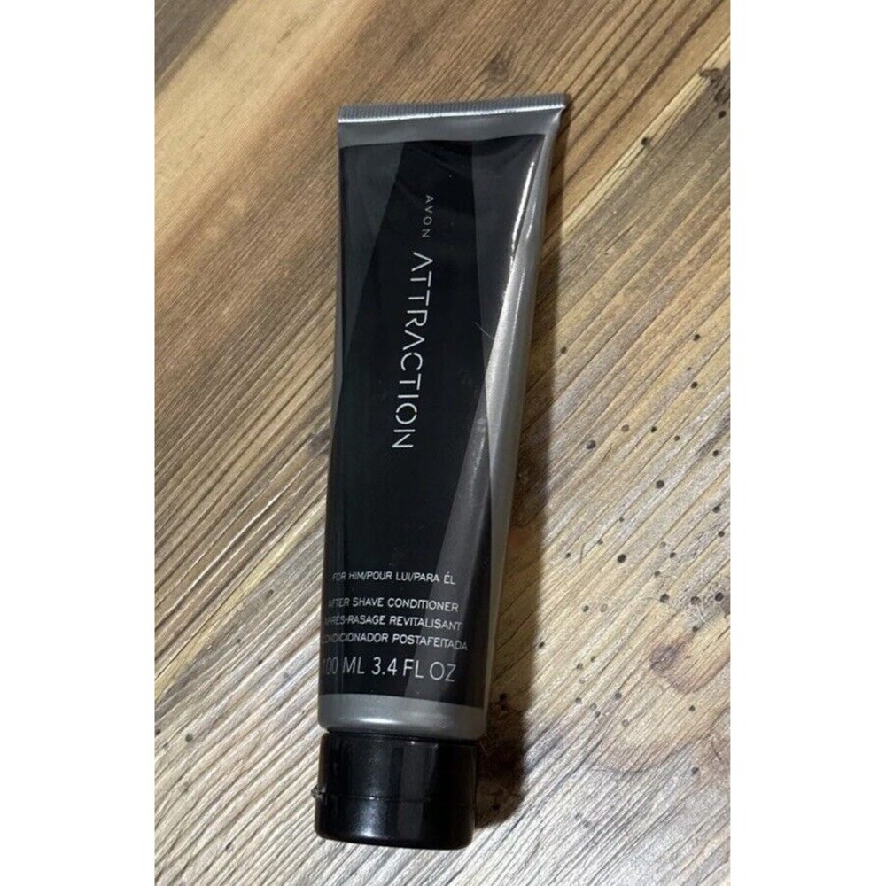 Avon Men's Attraction‎ After Shave Conditioner For Him 3.4 Fl. Oz. New Sealed!